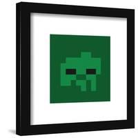 Gallery Pops Minecraft: Iconic Pixels - Mobs - Zombie Wall Art-Trends International-Framed Gallery Pops