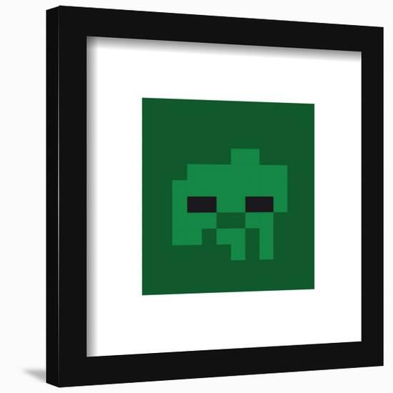 Gallery Pops Minecraft: Iconic Pixels - Mobs - Zombie Wall Art-Trends International-Framed Gallery Pops