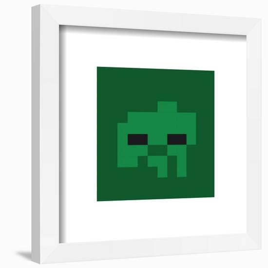 Gallery Pops Minecraft: Iconic Pixels - Mobs - Zombie Wall Art-Trends International-Framed Gallery Pops