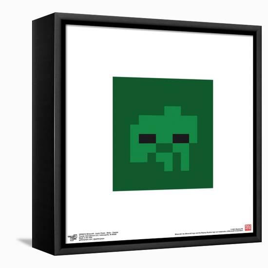 Gallery Pops Minecraft: Iconic Pixels - Mobs - Zombie Wall Art-Trends International-Framed Stretched Canvas