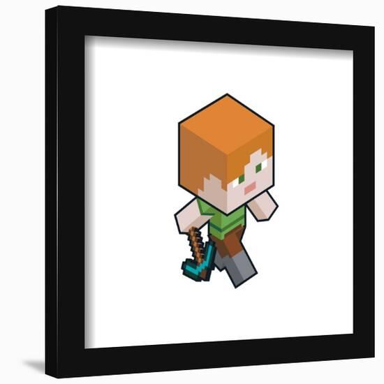 Gallery Pops Minecraft - Isometric Alex Wall Art-Trends International-Framed Gallery Pops