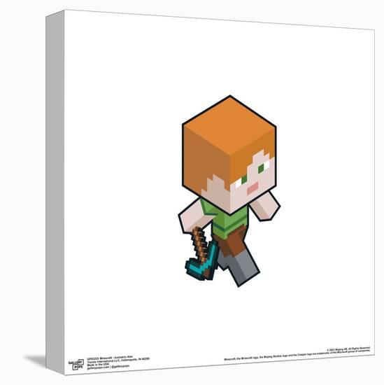 Gallery Pops Minecraft - Isometric Alex Wall Art-Trends International-Stretched Canvas