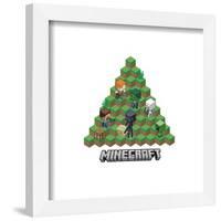 Gallery Pops Minecraft - Isometric Minecraft Badge Wall Art-Trends International-Framed Gallery Pops