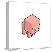 Gallery Pops Minecraft - Isometric Pig Wall Art-Trends International-Stretched Canvas