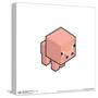 Gallery Pops Minecraft - Isometric Pig Wall Art-Trends International-Stretched Canvas