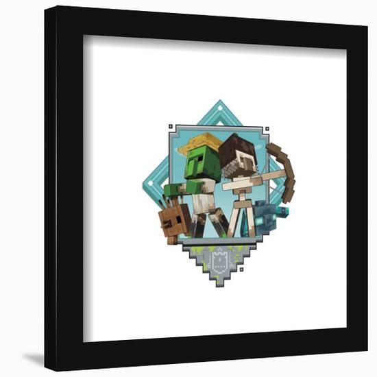 Gallery Pops Minecraft: Legends - Allies Badge Wall Art-Trends International-Framed Gallery Pops
