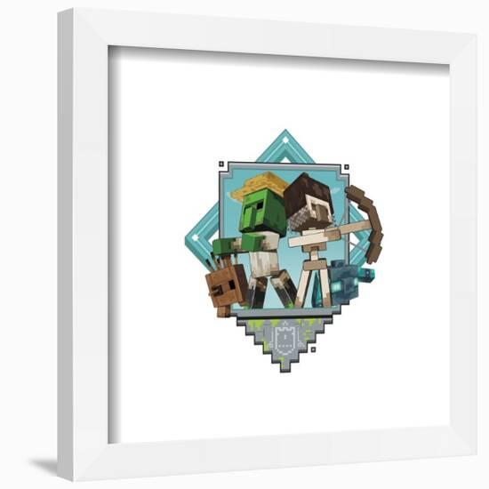 Gallery Pops Minecraft: Legends - Allies Badge Wall Art-Trends International-Framed Gallery Pops