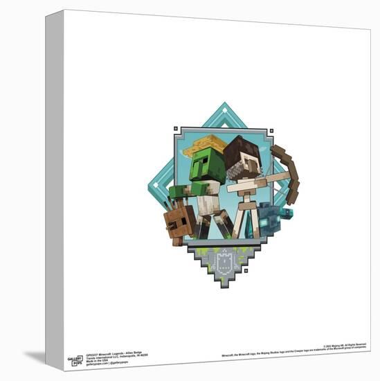 Gallery Pops Minecraft: Legends - Allies Badge Wall Art-Trends International-Stretched Canvas