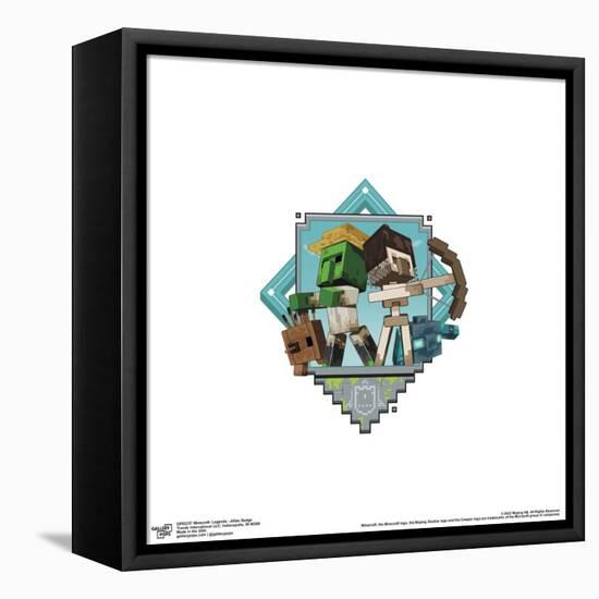 Gallery Pops Minecraft: Legends - Allies Badge Wall Art-Trends International-Framed Stretched Canvas