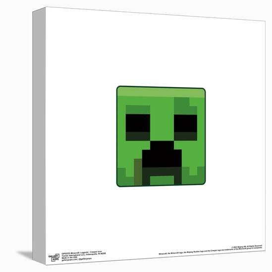 Gallery Pops Minecraft: Legends - Creeper Icon Wall Art-Trends International-Stretched Canvas