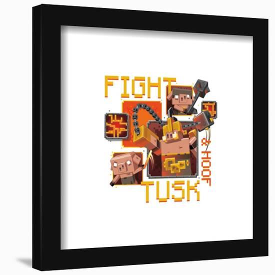 Gallery Pops Minecraft: Legends - Fight Tusk & Hoof Wall Art-Trends International-Framed Gallery Pops