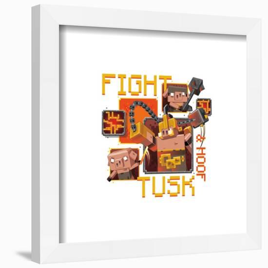 Gallery Pops Minecraft: Legends - Fight Tusk & Hoof Wall Art-Trends International-Framed Gallery Pops