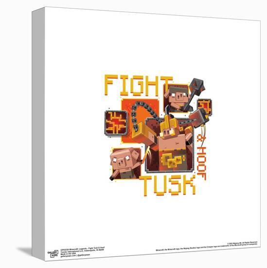 Gallery Pops Minecraft: Legends - Fight Tusk & Hoof Wall Art-Trends International-Stretched Canvas