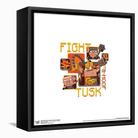 Gallery Pops Minecraft: Legends - Fight Tusk & Hoof Wall Art-Trends International-Framed Stretched Canvas