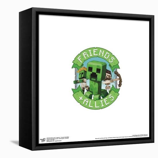 Gallery Pops Minecraft: Legends - Friends And Allies Wall Art-Trends International-Framed Stretched Canvas
