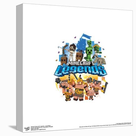 Gallery Pops Minecraft: Legends - Logo Badge Wall Art-Trends International-Stretched Canvas