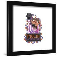 Gallery Pops Minecraft: Legends - Piglin Destruction Wall Art-Trends International-Framed Gallery Pops