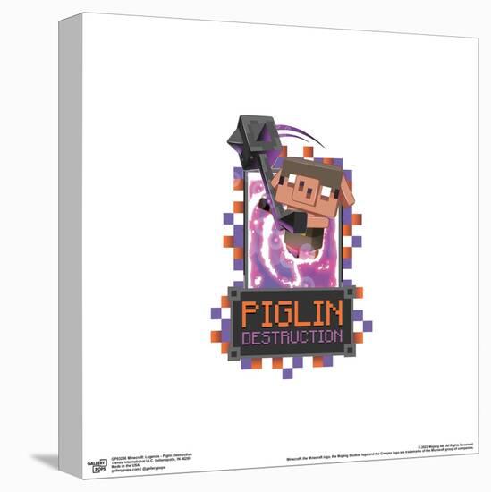 Gallery Pops Minecraft: Legends - Piglin Destruction Wall Art-Trends International-Stretched Canvas