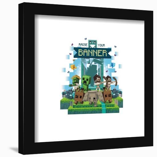 Gallery Pops Minecraft: Legends - Raise Your Banner Wall Art-Trends International-Framed Gallery Pops