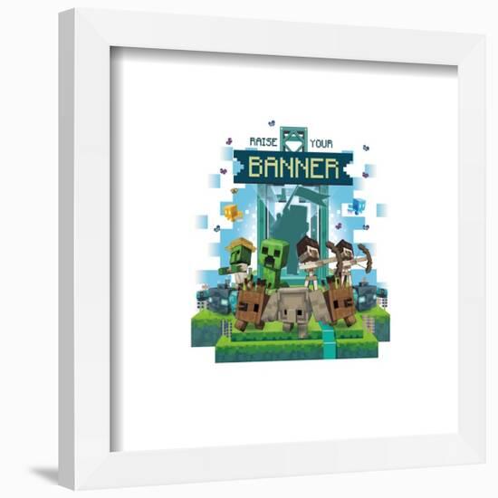 Gallery Pops Minecraft: Legends - Raise Your Banner Wall Art-Trends International-Framed Gallery Pops