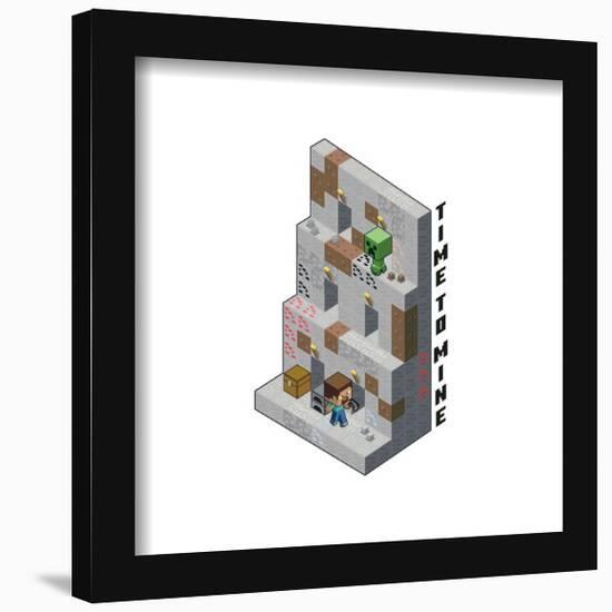 Gallery Pops Minecraft - Time To Mine Wall Art-Trends International-Framed Gallery Pops