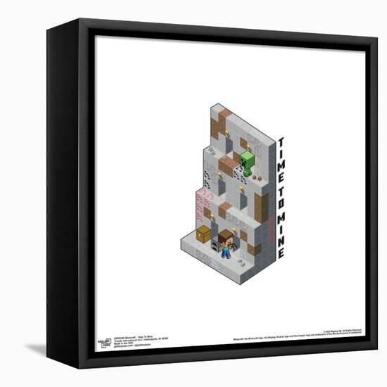 Gallery Pops Minecraft - Time To Mine Wall Art-Trends International-Framed Stretched Canvas