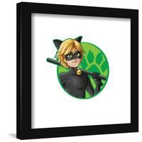 Gallery Pops Miraculous: Tales of Ladybug & Cat Noir - Cat Noir Badge Wall Art-Trends International-Framed Gallery Pops