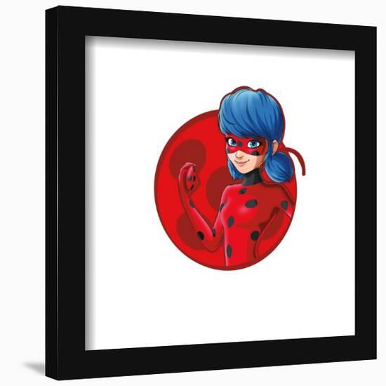 Gallery Pops Miraculous: Tales of Ladybug & Cat Noir - Ladybug Badge Wall Art-Trends International-Framed Gallery Pops