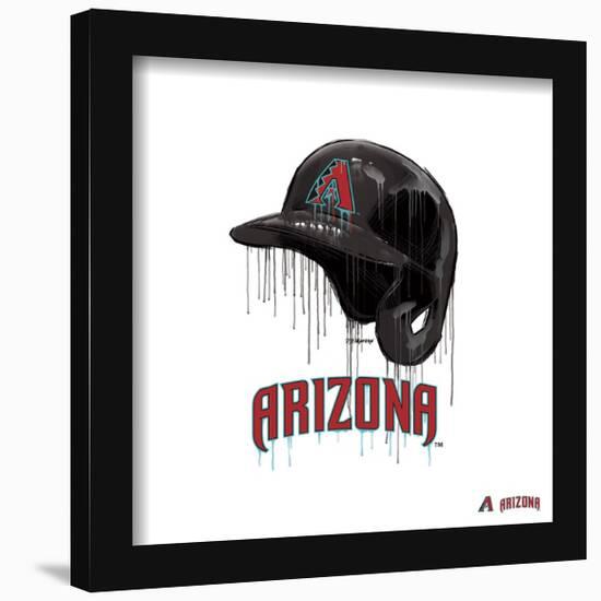 Gallery Pops MLB Arizona Diamondbacks - Drip Helmet Wall Art-Trends International-Framed Gallery Pops