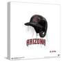 Gallery Pops MLB Arizona Diamondbacks - Drip Helmet Wall Art-Trends International-Stretched Canvas