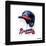 Gallery Pops MLB Atlanta Braves - Drip Helmet Wall Art-Trends International-Framed Gallery Pops