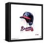 Gallery Pops MLB Atlanta Braves - Drip Helmet Wall Art-Trends International-Framed Stretched Canvas