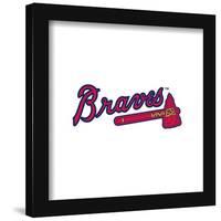 Gallery Pops MLB Atlanta Braves - Primary Club Logo Wall Art-Trends International-Framed Gallery Pops