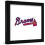 Gallery Pops MLB Atlanta Braves - Primary Club Logo Wall Art-Trends International-Framed Gallery Pops
