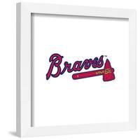 Gallery Pops MLB Atlanta Braves - Primary Club Logo Wall Art-Trends International-Framed Gallery Pops