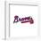 Gallery Pops MLB Atlanta Braves - Primary Club Logo Wall Art-Trends International-Framed Gallery Pops