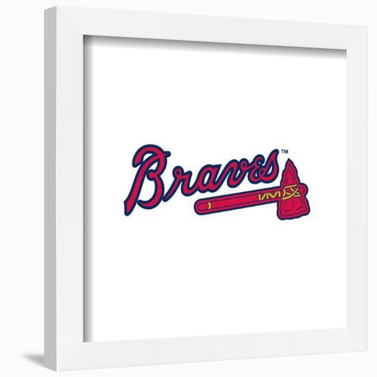 Gallery Pops MLB Atlanta Braves - Primary Club Logo Wall Art-Trends International-Framed Gallery Pops