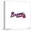 Gallery Pops MLB Atlanta Braves - Primary Club Logo Wall Art-Trends International-Stretched Canvas