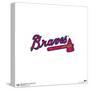 Gallery Pops MLB Atlanta Braves - Primary Club Logo Wall Art-Trends International-Stretched Canvas