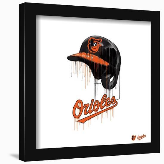 Gallery Pops MLB Baltimore Orioles - Drip Helmet Wall Art-Trends International-Framed Gallery Pops