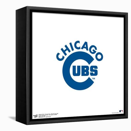 Gallery Pops MLB Chicago Cubs - Alternate Cap Logo Wall Art-Trends International-Framed Stretched Canvas
