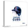 Gallery Pops MLB Chicago Cubs - Drip Helmet Wall Art-Trends International-Stretched Canvas