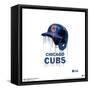 Gallery Pops MLB Chicago Cubs - Drip Helmet Wall Art-Trends International-Framed Stretched Canvas