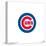 Gallery Pops MLB Chicago Cubs - Primary Club Logo Wall Art-Trends International-Stretched Canvas