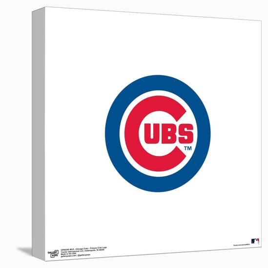 Gallery Pops MLB Chicago Cubs - Primary Club Logo Wall Art-Trends International-Stretched Canvas