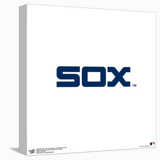 Gallery Pops MLB Chicago White Sox - Alternate Cap Logo Wall Art-Trends International-Stretched Canvas