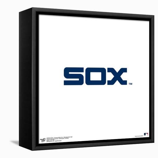 Gallery Pops MLB Chicago White Sox - Alternate Cap Logo Wall Art-Trends International-Framed Stretched Canvas