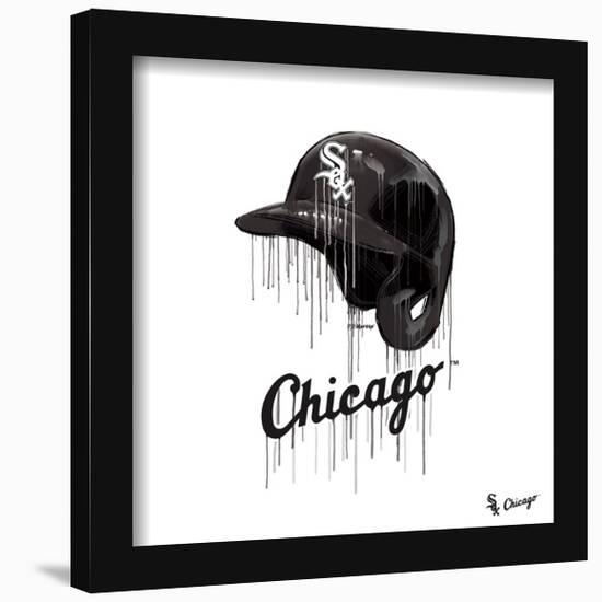 Gallery Pops MLB Chicago White Sox - Drip Helmet Wall Art-Trends International-Framed Gallery Pops