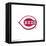 Gallery Pops MLB Cincinnati Reds - Primary Club Logo Wall Art-Trends International-Framed Stretched Canvas