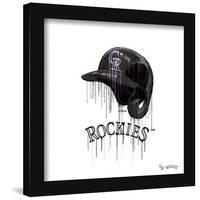 Gallery Pops MLB Colorado Rockies - Drip Helmet Wall Art-Trends International-Framed Gallery Pops